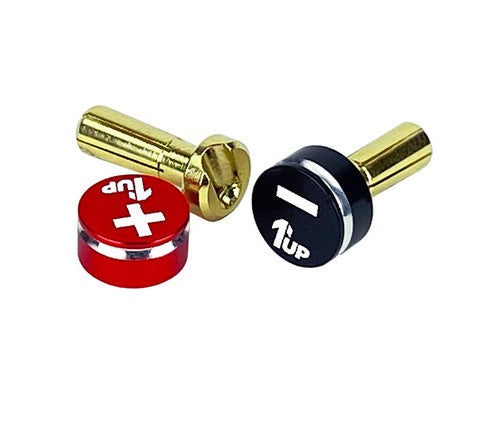 LowPro Bullet Plugs & Grips, 4mm, Red/Black