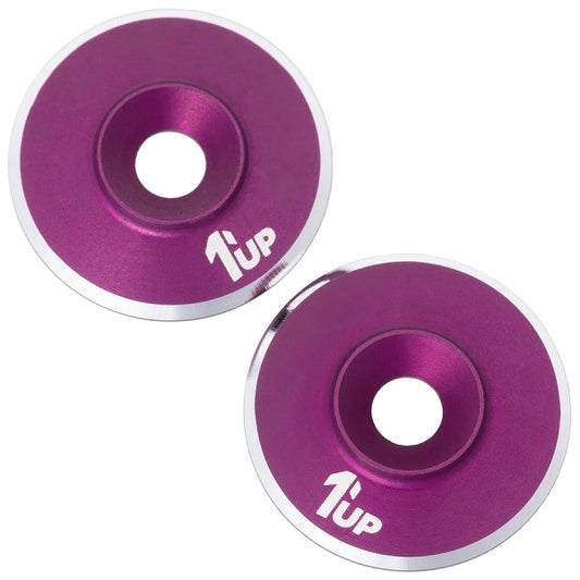 7075 LowPro Wing Washers, M3, Purple Shine, 2pcs