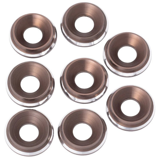 7075 LowPro Countersunk Washers, M3, Gunmetal Shine,