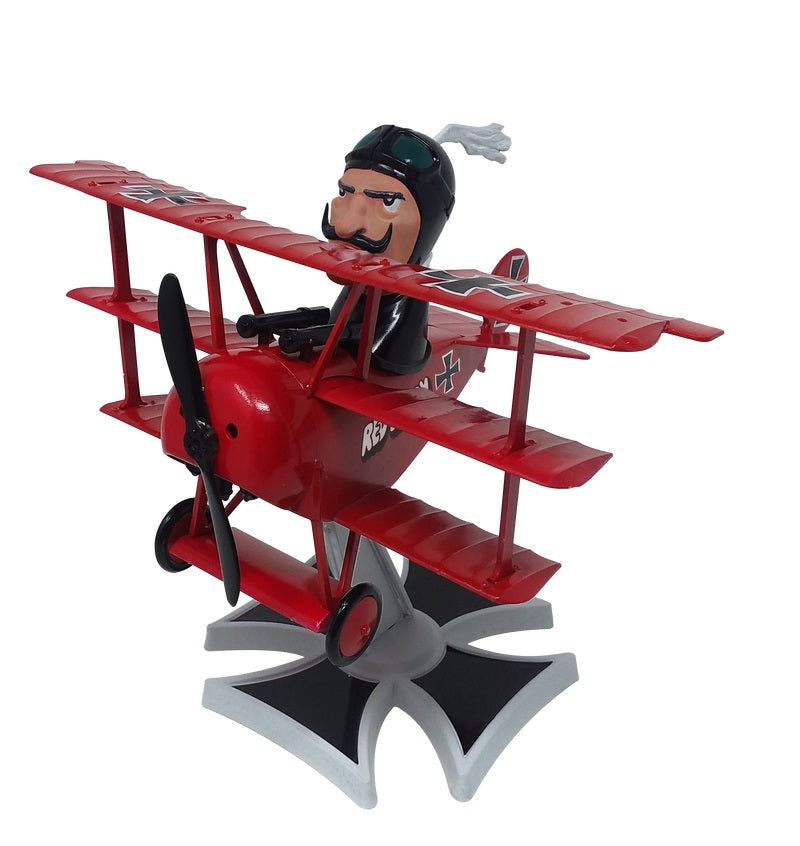 Red Baron Fokker Tri Plane Snap Plastic Model Kit