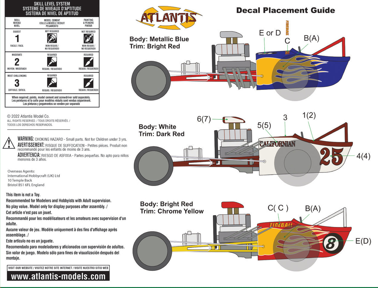 1/25 Scale Fireball Slingshot Dragster