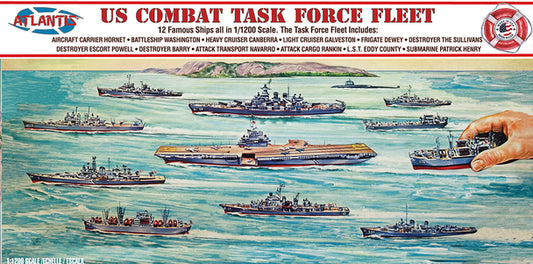 1/1200 US Navy Task Force Set 12 Different Ships Plastic