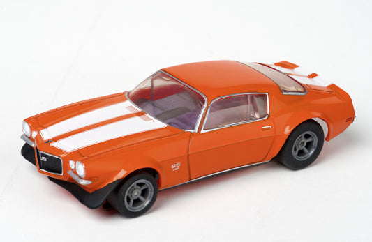 Camaro SS396, Orange, HO Scale Slot Car