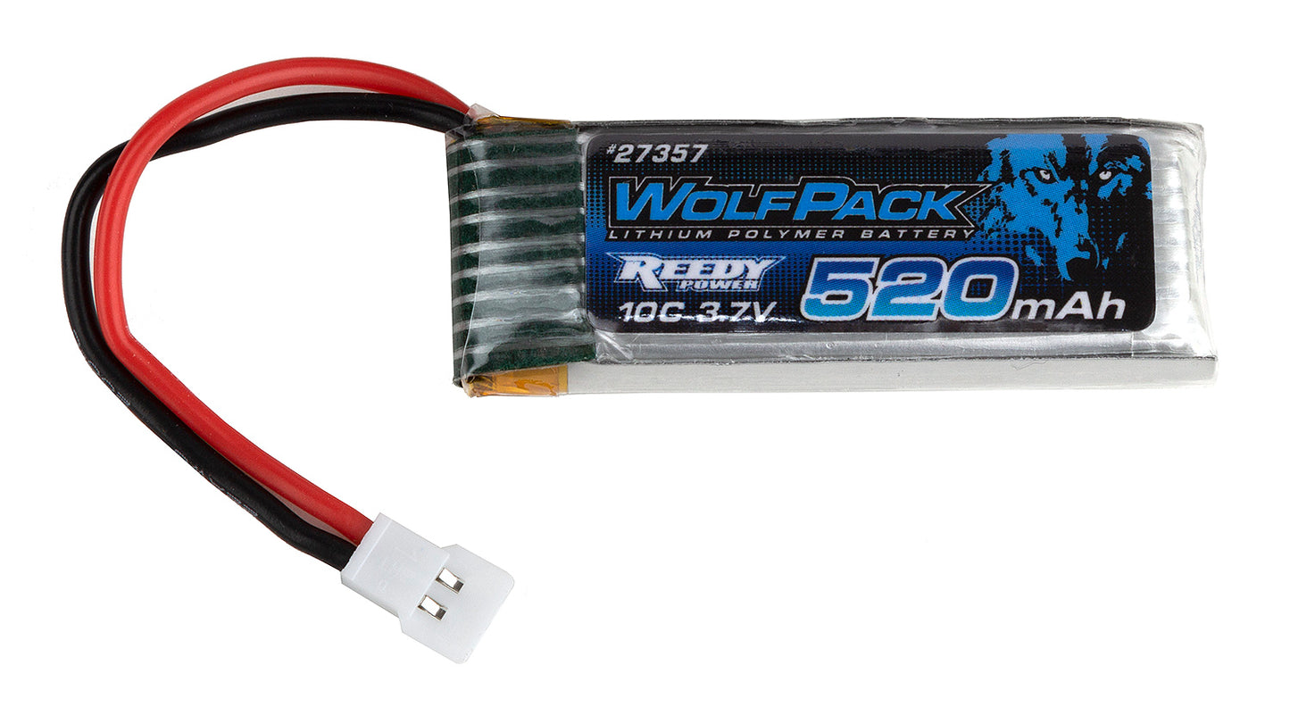 WolfPack 520mAh 3.7V 10C LiPo Battery, for Enduro24