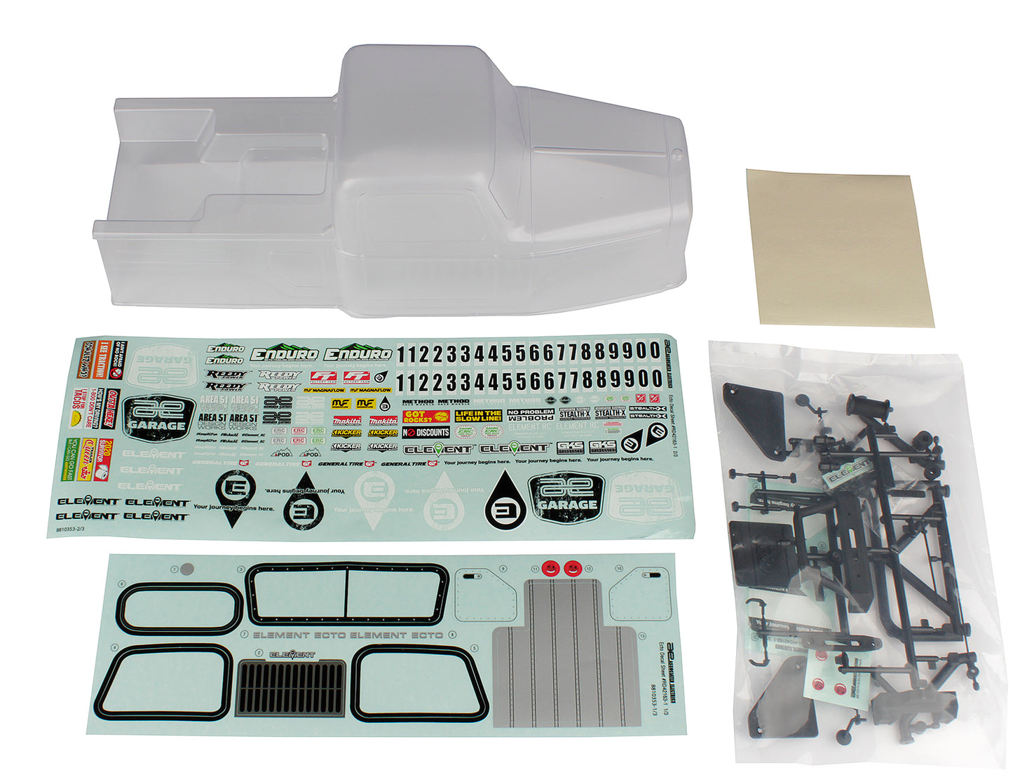 Enduro Ecto Body Set, Clear