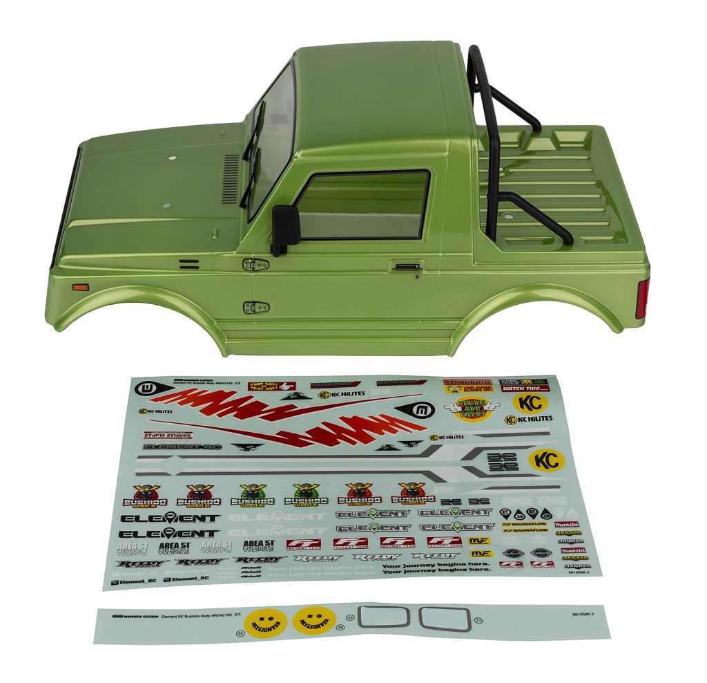 Enduro Bushido Body Set, Green Painted