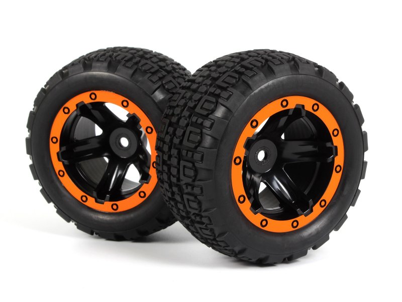 Slyder ST Wheels/Tires Assembled (Black/Orange)