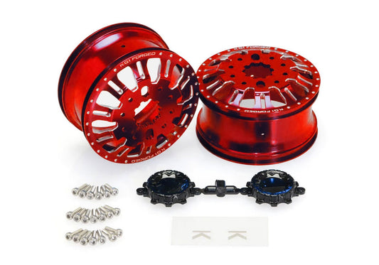 KG1 KD004 Duel Front Dually Wheel (Red Anodized, 2pcs,