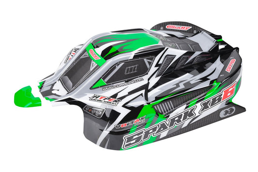 Polycarbonate Body, Spark XB6, Green, Cut, Decal Sheet, 1pc