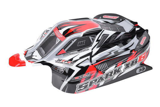 Polycarbonate Body, Spark XB6, Red, Cut, Decal Sheet, 1pc