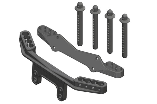 Body Mount Set - Front/Rear - 1 Set: Mammoth, Moxoo, Triton