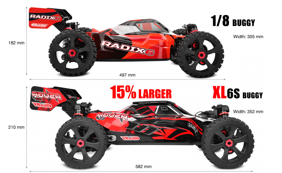 Asuga XLR 6S RTR - Red