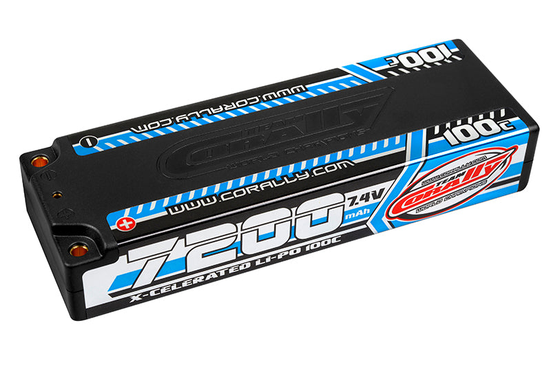 7200mAh 7.4v 2S 100C X-Celerated Hardcase Lipo