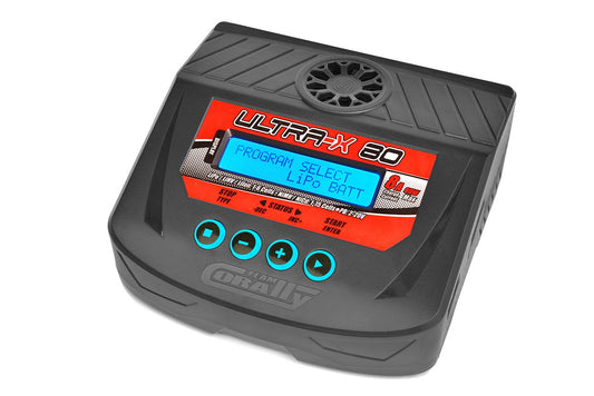 Ultra-X 80 AC/DC Balance Charger, 80W, 1-6S Lixx, 1-15