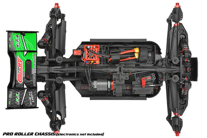 Kagama XP 6S Monster Truck, Roller Chassis Version, Green