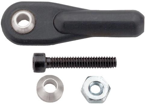 2-56x1/2 Swivel Ball Link w/ Hardware-Black 2/pkg