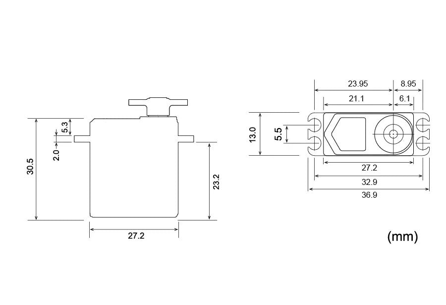 BLS-A600 S.Bus2 High Voltage Mini Air Servo