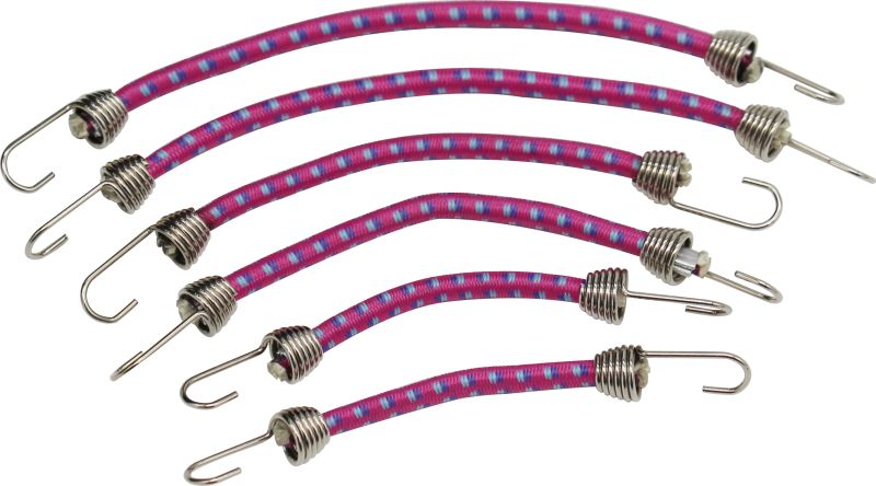 1/10 Scale Bungee Cord Set, Purple/Blue, 6pcs