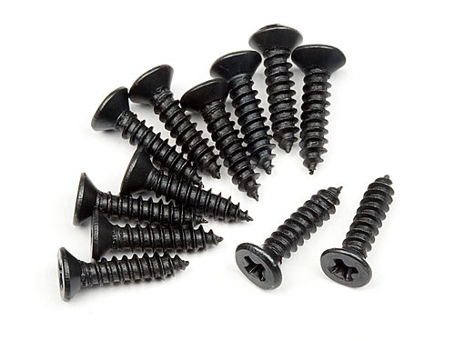 Tp. Flat Head Screw M2.6X12mm (12pcs) Bullet MT/ST