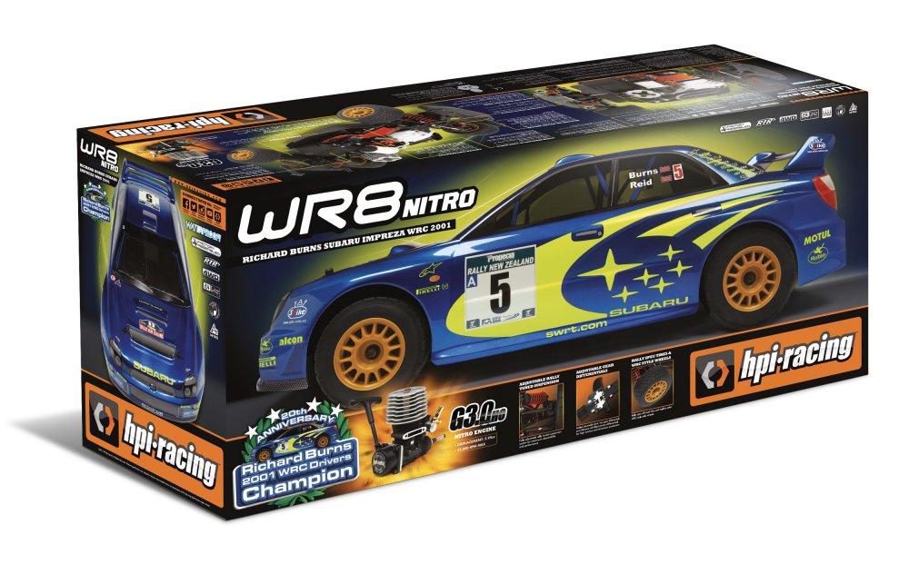 WR8 Nitro 3.0 2001 WRC Subaru Impreza 1/8 4WD RTR Rally Car