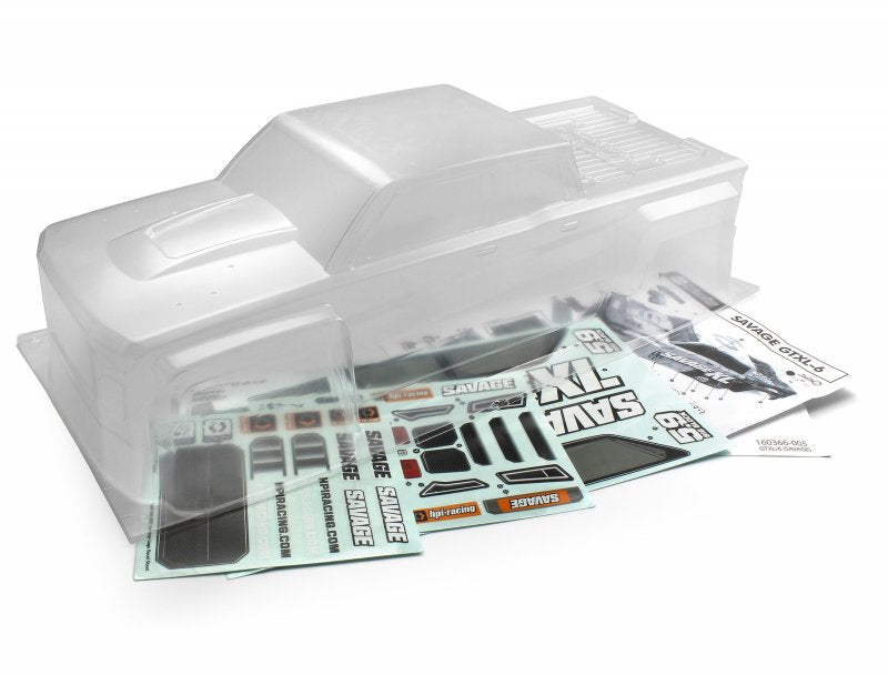 GTXL-6 Kingcab Clear Truck Body (Savage XL)