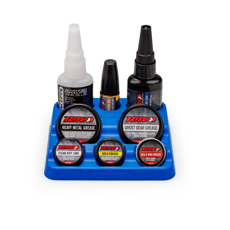 Fluid Holding Station, Blue, Fits JConcepts/RM2 Fluids