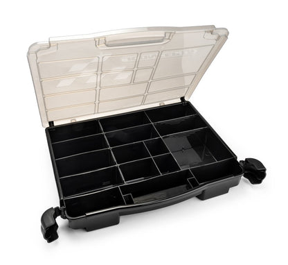 Parts Box, Black / Smoke Gray (~14.5" x 11" x 2.375"),