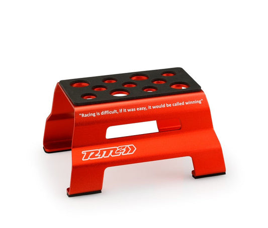 RM2 Metal Car Stand, Red, Fits 1/10 & 1/8 Vehicles