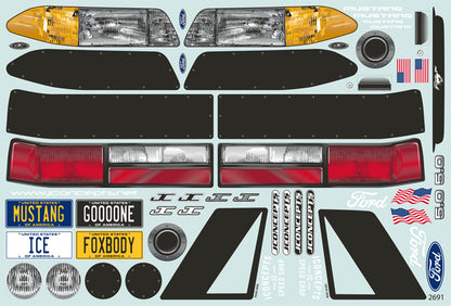 1991 Ford Mustang Fox Body (10.75" & 13" Wheelbase)