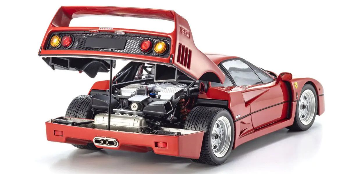 1/18 Scale Ferrari F40 Model Diecast Car (Red)