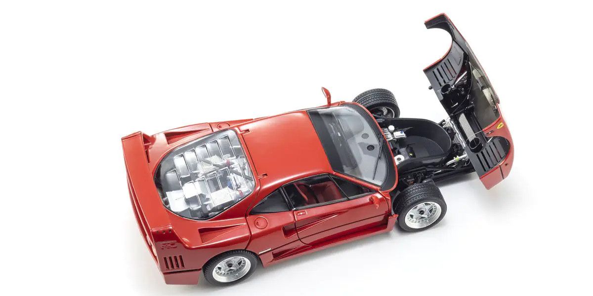 1/18 Scale Ferrari F40 Model Diecast Car (Red)