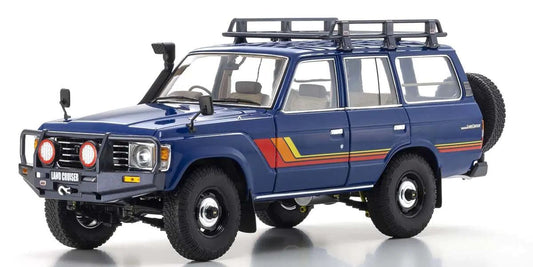 1/18 Scale Toyota Land Cruiser 60 with Optional Parts Blue