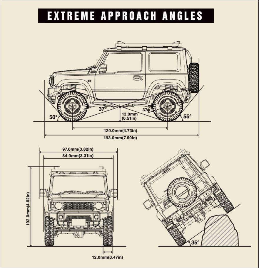 Mini-Z 4x4 Suzuki Jimny, APIO TS4 Khaki