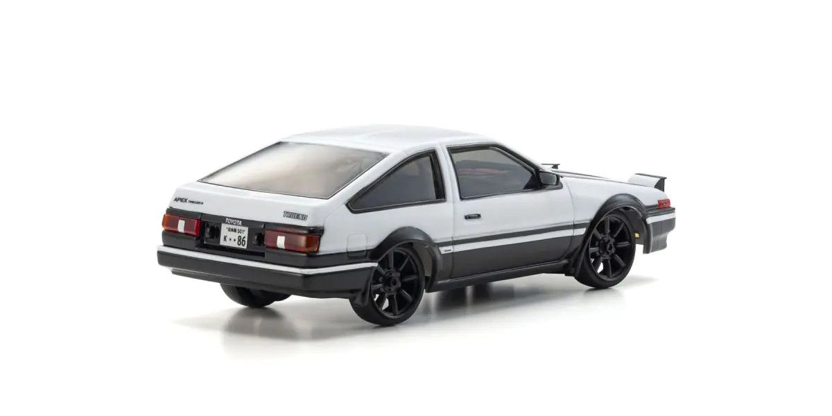 First Mini-Z Trueno AE86 White RC Car