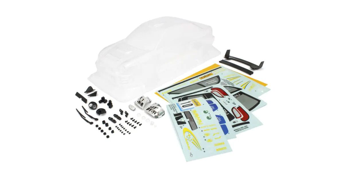 Clear Subaru Impreza WRC 2002 Body Set for Fazer FZ02-R