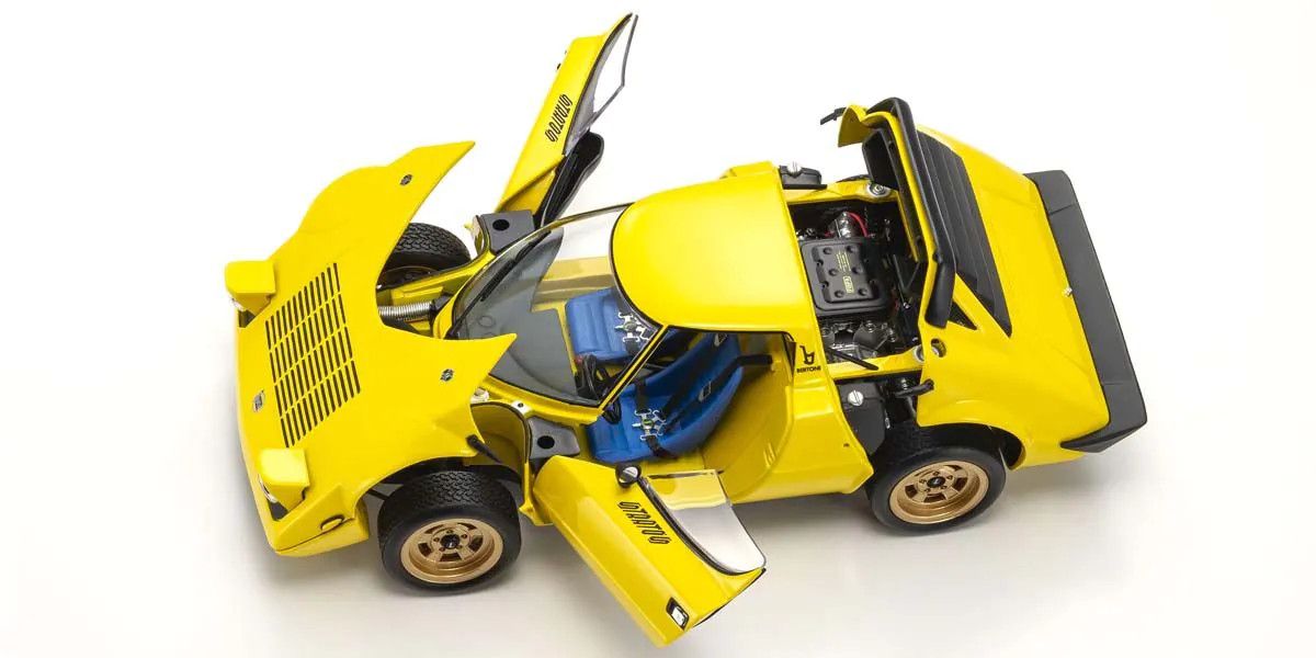 1/18 Scale Lancia Stratos HF, Yellow Diecast