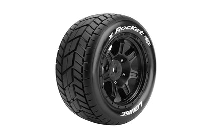 MFT X-Rocket Sport Monster Truck Tires, 24mm Hex, Mounted