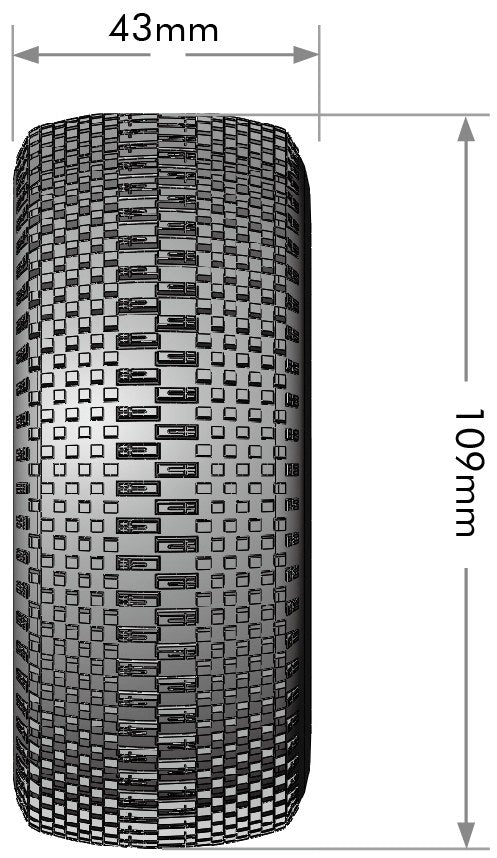 SC-Groove 1/10 Short Course Tires, Soft, 12, 14 & 17mm