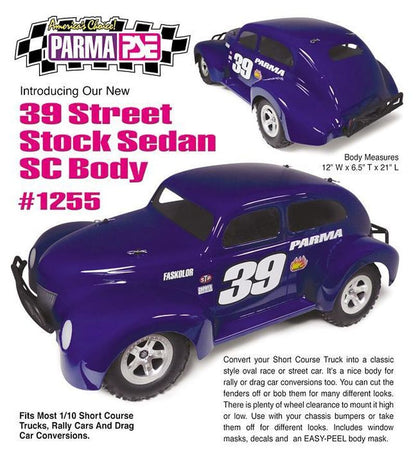 1/10 Parma '39 Street Stock Coupe Short Course Drag Clear