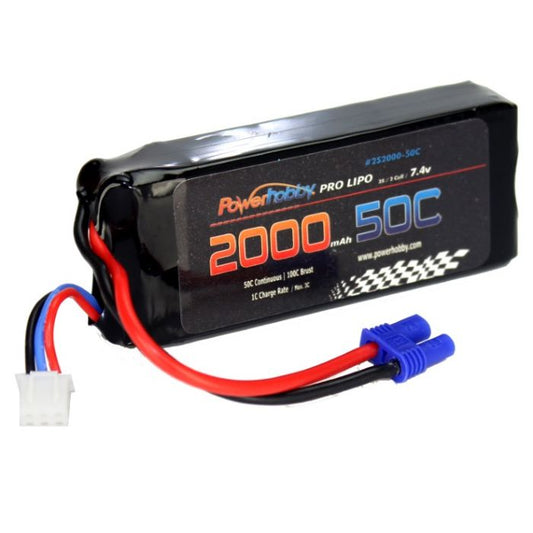 2S 2000mah 50C LiPo Battery EC2