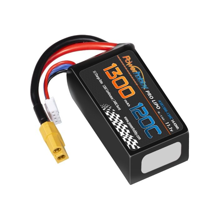 3S 11.1V 1300mah 120C Lipo Battery w XT60 Plug