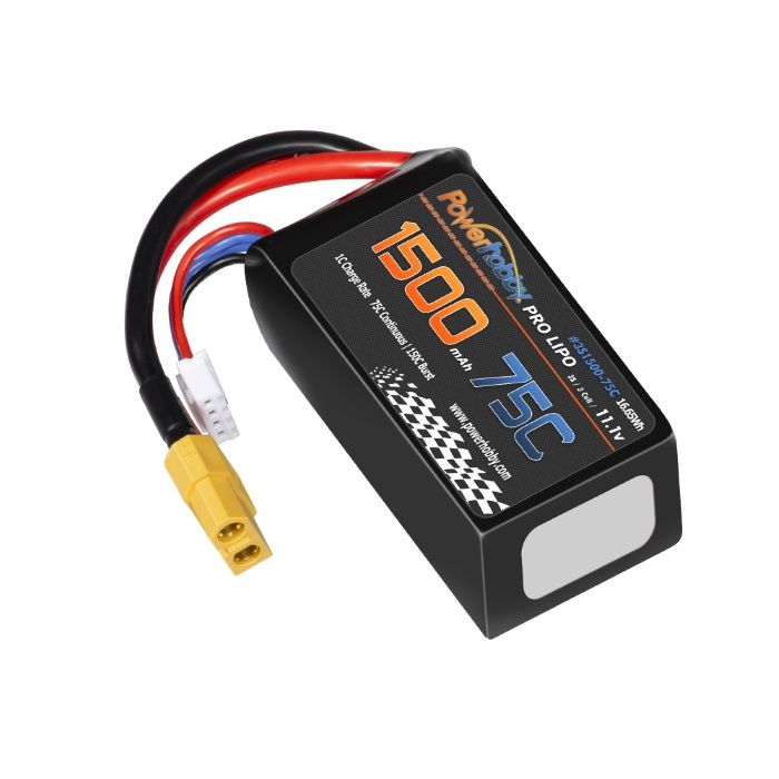 3S 11.1V 1500mah 75C Lipo Battery w XT60 Plug