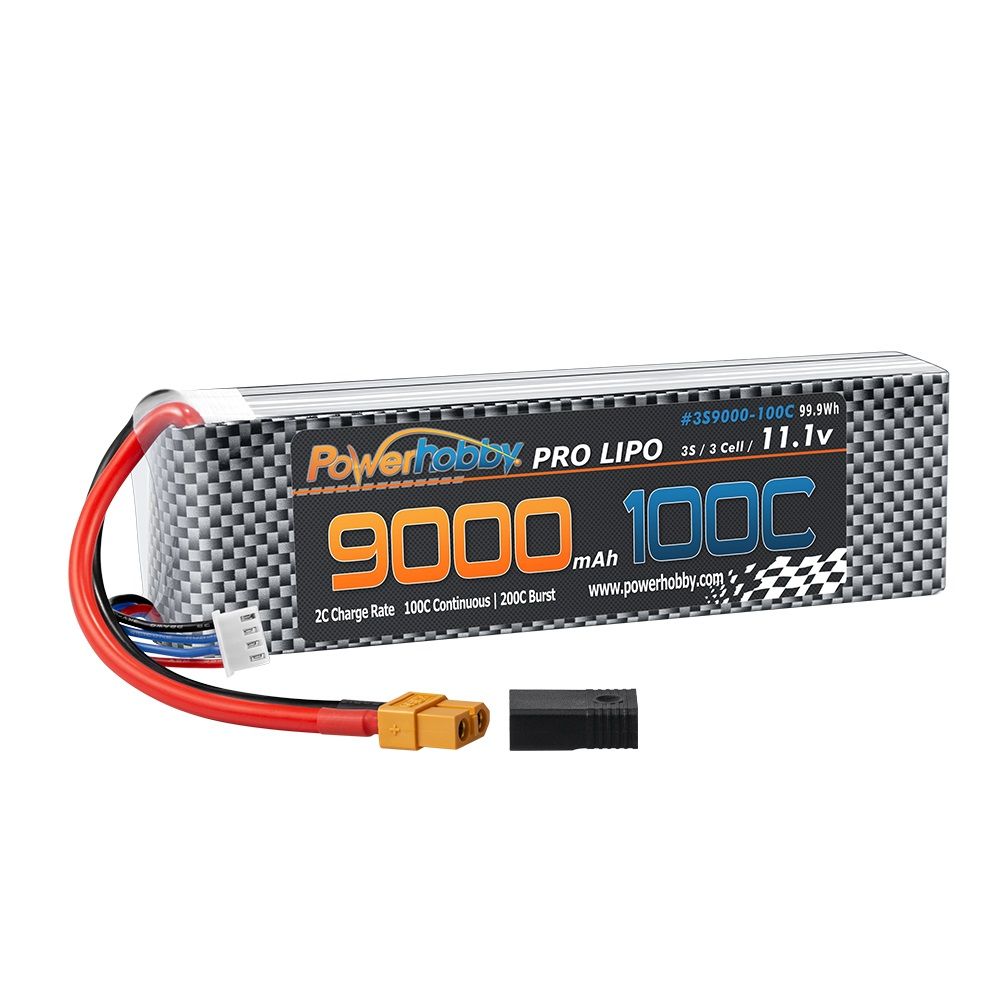 3S 11.1V 9000mAh 100C Graphene Lipo Battery w/ XT60