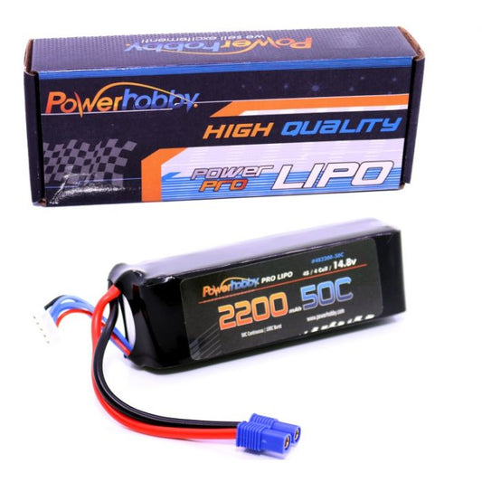 4S 14.8V 2200MAH 50C W/ EC3