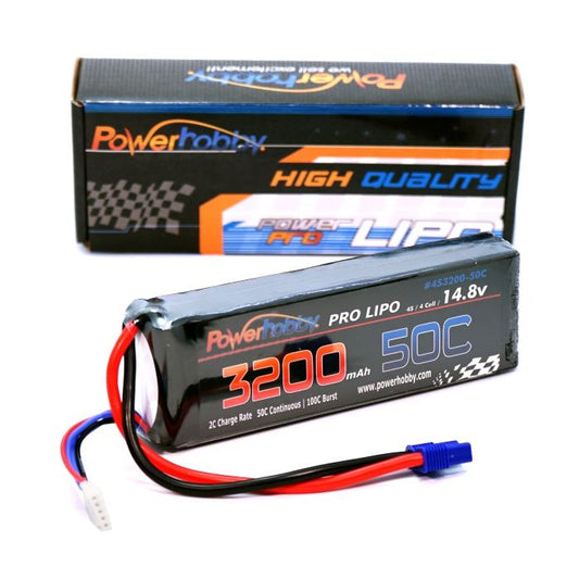 4S 14.8V 3200MAH 50C W/ EC3