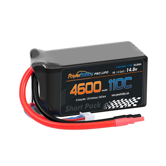 4S 14.8V 4600mAh 110C-220C Short Drag Racing Lipo Battery