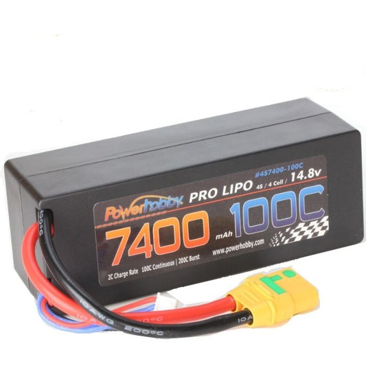 4S 14.8V 7400MAH 100C w/ XT90 Hard Case