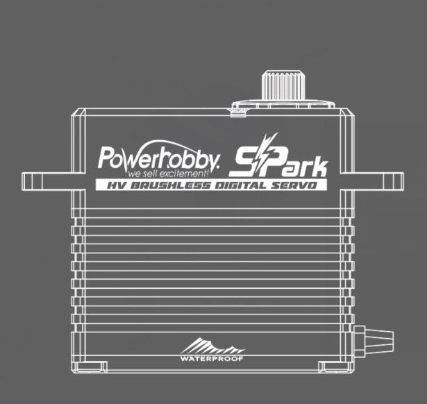 Spark HV Waterproof Brushless Steel Gear Servo/Aluminum Case