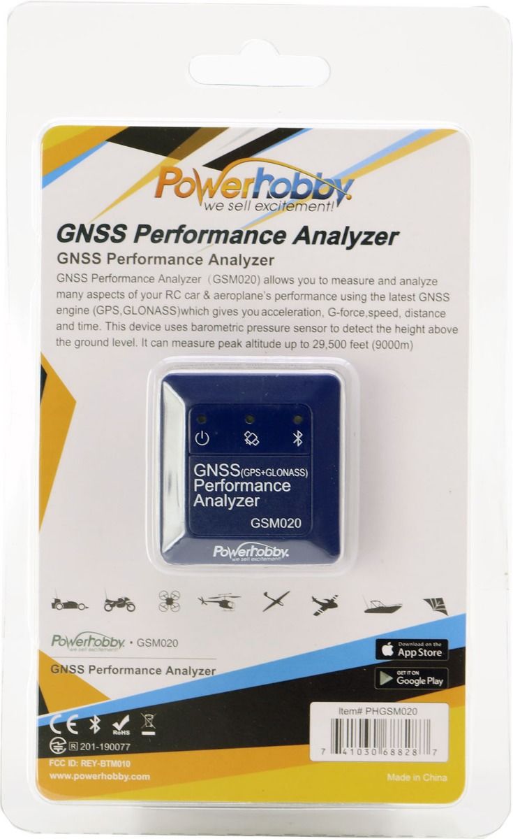 GPS + GLONASS Performance Analyzer Bluetooth Speed Meter