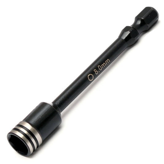 Nut Driver Bit 8.0mm 1/4" Steel Drive Tip 8mm